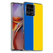 Flag Ukraine Print Slim Cover For Motorola   (Edge,One 5G,Ace,UW,X40,30), Print in USA