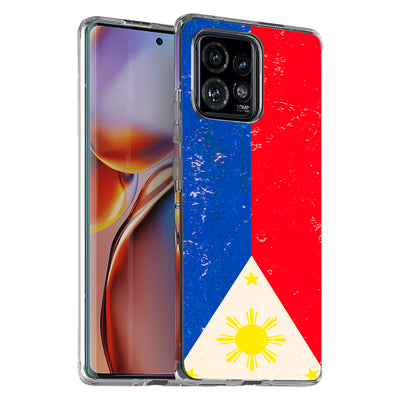 Philippines 2 Print Slim Cover For Motorola   (Edge,One 5G,Ace,UW,X40,30), Print in USA