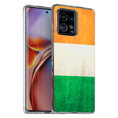 Ireland Flag  Print Slim Cover For Motorola   (Edge,One 5G,Ace,UW,X40,30), Print in USA