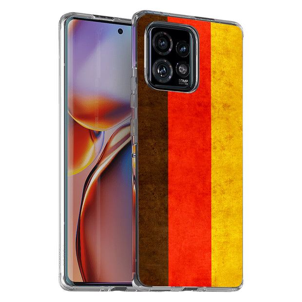 Germany Flag  Print Slim Cover For Motorola   (Edge,One 5G,Ace,UW,X40,30), Print in USA