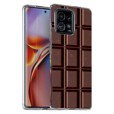 Chocolate Print Slim Cover For Motorola   (Edge,One 5G,Ace,UW,X40,30), Print in USA