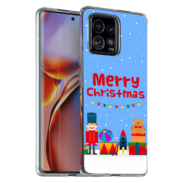 Christmas Toy Print Slim Cover For Motorola   (Edge,One 5G,Ace,UW,X40,30), Print in USA