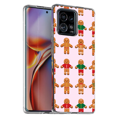 Gingerbread Man Print Slim Cover For Motorola   (Edge,One 5G,Ace,UW,X40,30), Print in USA