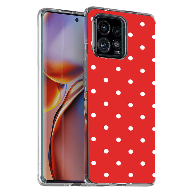 Polka Dot 1 Print Slim Cover For Motorola   (Edge,One 5G,Ace,UW,X40,30), Print in USA