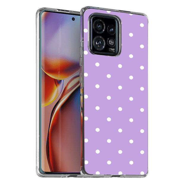 Polka Dot 5 Print Slim Cover For Motorola   (Edge,One 5G,Ace,UW,X40,30), Print in USA