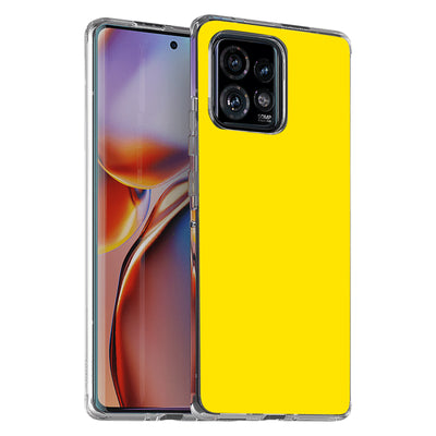 Yellow Print Slim Cover For Motorola   (Edge,One 5G,Ace,UW,X40,30), Print in USA