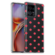 Dots Clear Print Slim Cover For Motorola   (Edge,One 5G,Ace,UW,X40,30), Print in USA