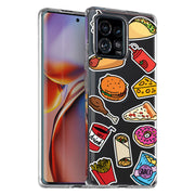 Food Collage Print Slim Cover For Motorola   (Edge,One 5G,Ace,UW,X40,30), Print in USA