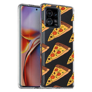 Pizza Print Slim Cover For Motorola   (Edge,One 5G,Ace,UW,X40,30), Print in USA