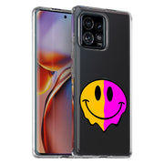 Smiley Face 1 Print Slim Cover For Motorola   (Edge,One 5G,Ace,UW,X40,30), Print in USA