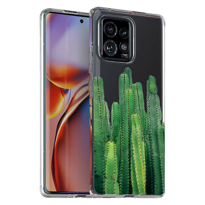 Cactus Bush Print Slim Cover For Motorola   (Edge,One 5G,Ace,UW,X40,30), Print in USA