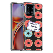 No Touch Donut Print Slim Cover For Motorola   (Edge,One 5G,Ace,UW,X40,30), Print in USA