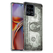 Grunge Bill Print Slim Cover For Motorola   (Edge,One 5G,Ace,UW,X40,30), Print in USA