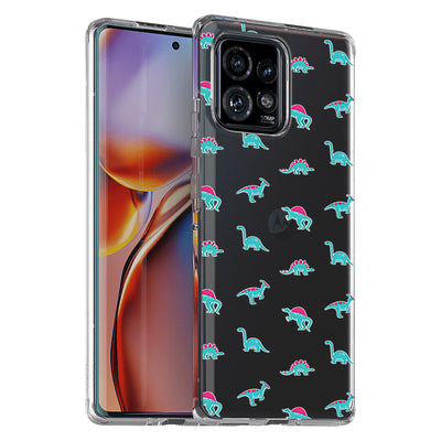 Cute Dinosaur Print Slim Cover For Motorola   (Edge,One 5G,Ace,UW,X40,30), Print in USA