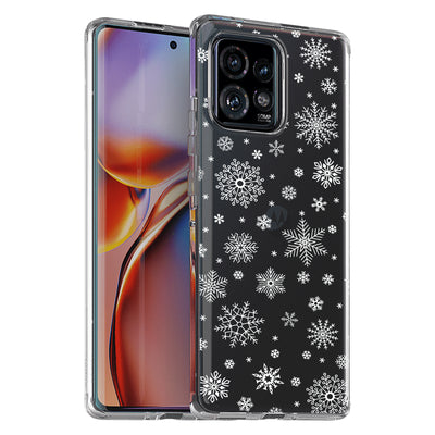 Snowflake 1 Print Slim Cover For Motorola   (Edge,One 5G,Ace,UW,X40,30), Print in USA