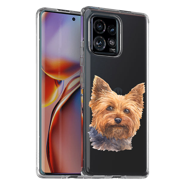 Dog Painting 9 Print Slim Cover For Motorola   (Edge,One 5G,Ace,UW,X40,30), Print in USA