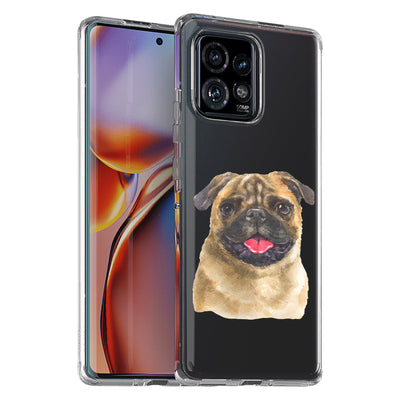 Dog Painting j Print Slim Cover For Motorola   (Edge,One 5G,Ace,UW,X40,30), Print in USA