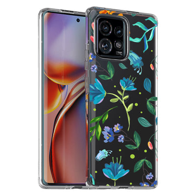 Flower 2 Print Slim Cover For Motorola   (Edge,One 5G,Ace,UW,X40,30), Print in USA