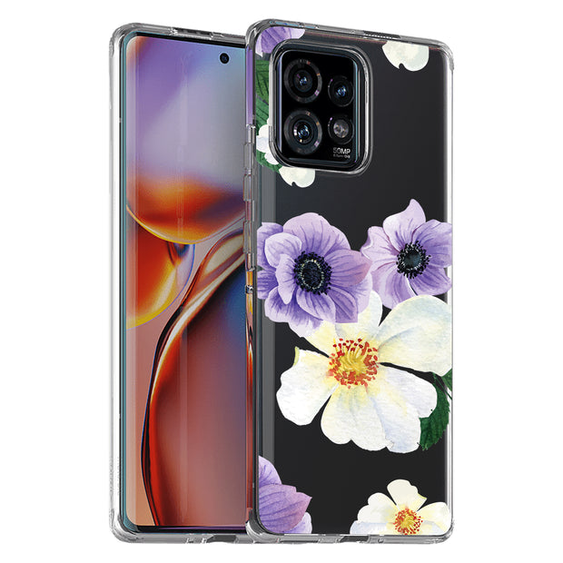 Flower 7 Print Slim Cover For Motorola   (Edge,One 5G,Ace,UW,X40,30), Print in USA