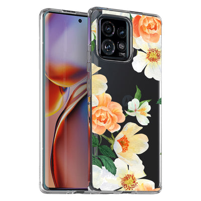 Flower 8 Print Slim Cover For Motorola   (Edge,One 5G,Ace,UW,X40,30), Print in USA