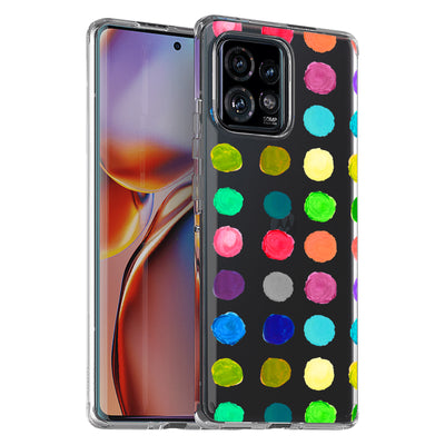 Polka Dot 15 Print Slim Cover For Motorola   (Edge,One 5G,Ace,UW,X40,30), Print in USA