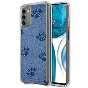 Paw Footprints Print Slim Cover For Motorola Moto G (Power, Stylus, Play, 5G), Print in USA