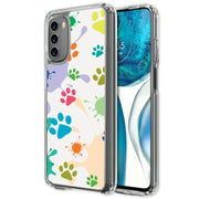 Paw Color  Print Slim Cover For Motorola Moto G (Power, Stylus, Play, 5G), Print in USA