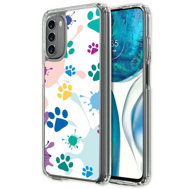 Paw Color 2 Print Slim Cover For Motorola Moto G (Power, Stylus, Play, 5G), Print in USA