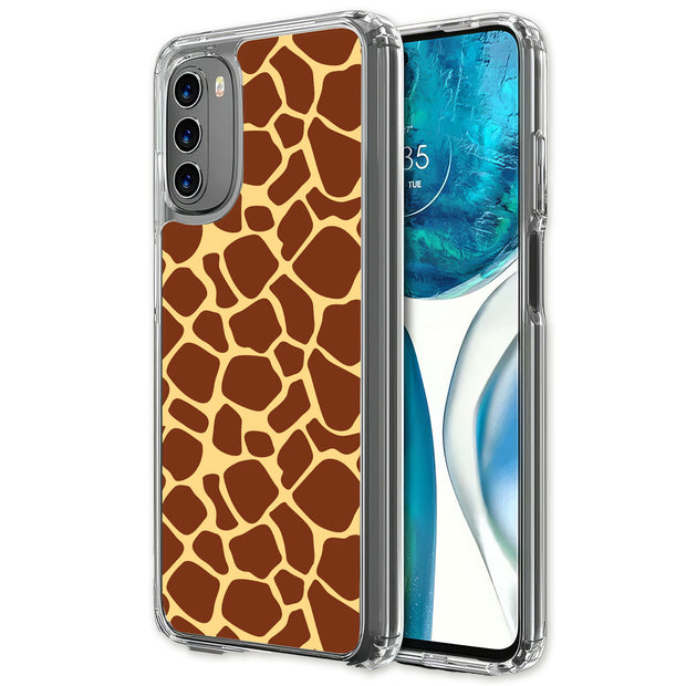 Giraffe Spot Print Slim Cover For Motorola Moto G (Power, Stylus, Play, 5G), Print in USA