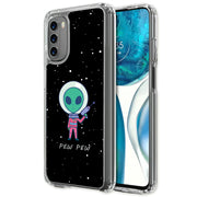 Pew Pew Alien Print Slim Cover For Motorola Moto G (Power, Stylus, Play, 5G), Print in USA