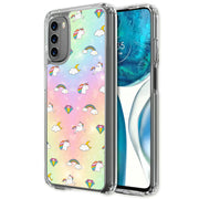 Rainbow Unicorn Print Slim Cover For Motorola Moto G (Power, Stylus, Play, 5G), Print in USA