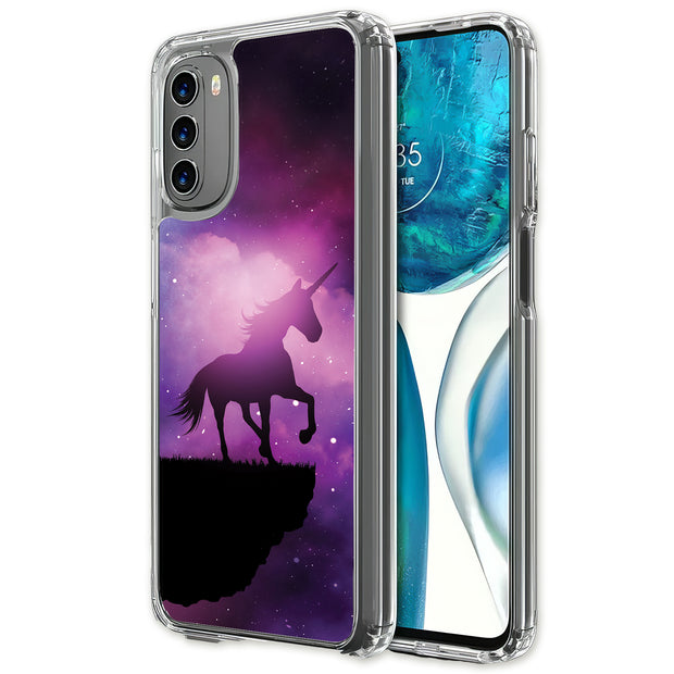 Unicorn Galaxy Print Slim Cover For Motorola Moto G (Power, Stylus, Play, 5G), Print in USA