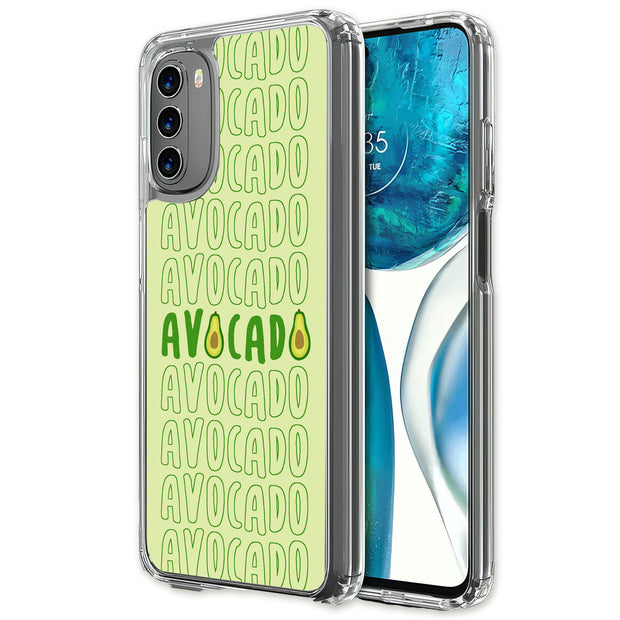 Avocado Text  Print Slim Cover For Motorola Moto G (Power, Stylus, Play, 5G), Print in USA