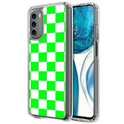 Bright Checker Print Slim Cover For Motorola Moto G (Power, Stylus, Play, 5G), Print in USA