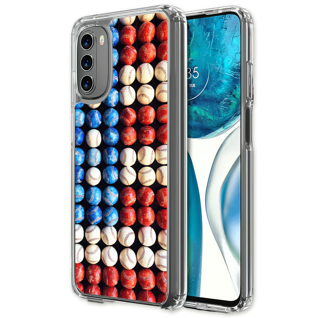 USA Baseball Print Slim Cover For Motorola Moto G (Power, Stylus, Play, 5G), Print in USA