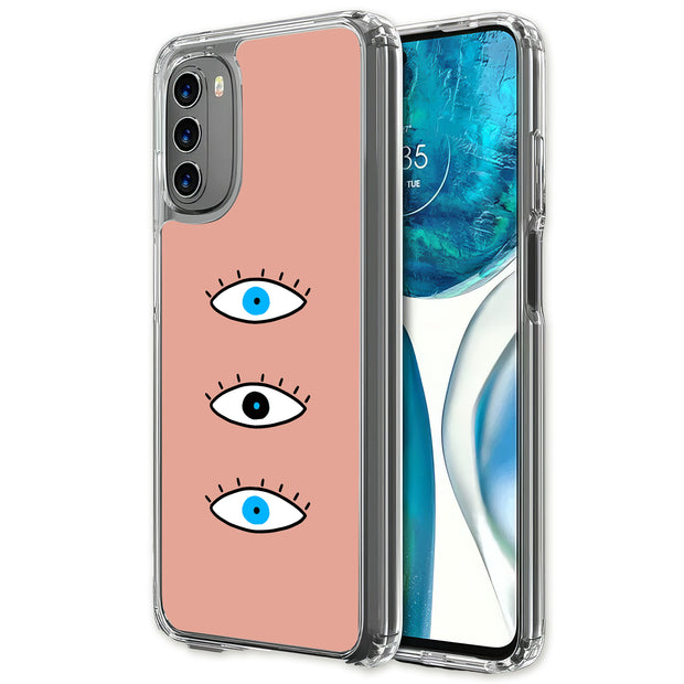 Evil Eye Blue Print Slim Cover For Motorola Moto G (Power, Stylus, Play, 5G), Print in USA