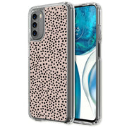 Polka Dots Brn Print Slim Cover For Motorola Moto G (Power, Stylus, Play, 5G), Print in USA