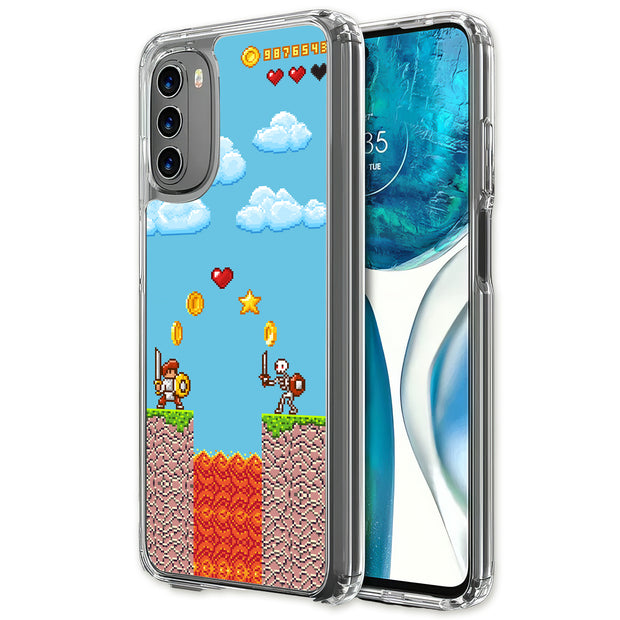 Retro Games 3 Print Slim Cover For Motorola Moto G (Power, Stylus, Play, 5G), Print in USA