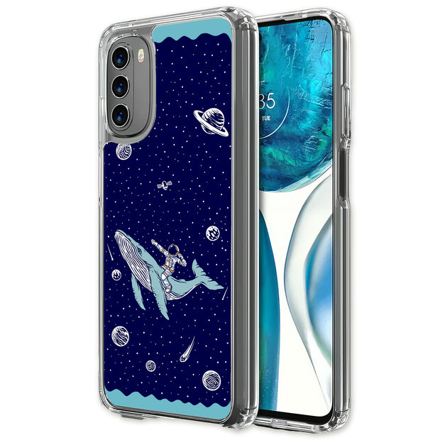 Space Whale 5 Print Slim Cover For Motorola Moto G (Power, Stylus, Play, 5G), Print in USA