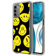 Smiley Face Print Slim Cover For Motorola Moto G (Power, Stylus, Play, 5G), Print in USA