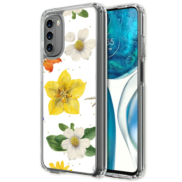 Flower Design 2 Print Slim Cover For Motorola Moto G (Power, Stylus, Play, 5G), Print in USA