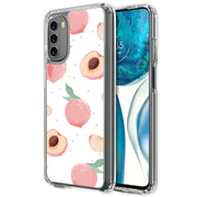 Juicy Peach Print Slim Cover For Motorola Moto G (Power, Stylus, Play, 5G), Print in USA