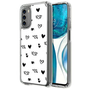 Flying Hearts Print Slim Cover For Motorola Moto G (Power, Stylus, Play, 5G), Print in USA