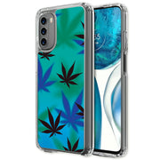 Marijuana Blue Print Slim Cover For Motorola Moto G (Power, Stylus, Play, 5G), Print in USA