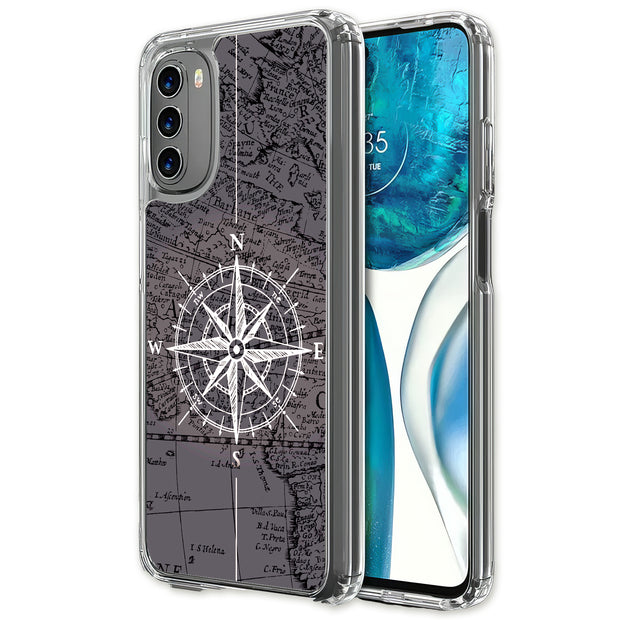 Map Compass Print Slim Cover For Motorola Moto G (Power, Stylus, Play, 5G), Print in USA