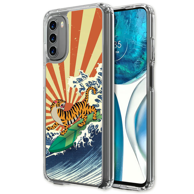 Japanese Tiger Print Slim Cover For Motorola Moto G (Power, Stylus, Play, 5G), Print in USA