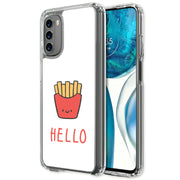 Hello Fries Print Slim Cover For Motorola Moto G (Power, Stylus, Play, 5G), Print in USA