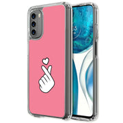 Finger Heart Print Slim Cover For Motorola Moto G (Power, Stylus, Play, 5G), Print in USA