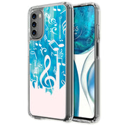 Music Note Print Slim Cover For Motorola Moto G (Power, Stylus, Play, 5G), Print in USA