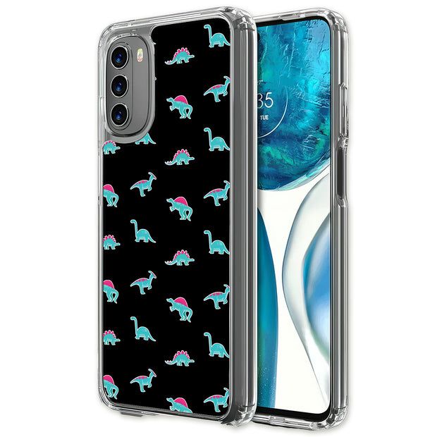 Dinosaurs Shape Print Slim Cover For Motorola Moto G (Power, Stylus, Play, 5G), Print in USA